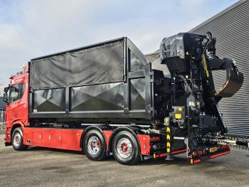 Scania R530 6x2 PALFINGER HAAK + EPSILON KRAAN + FLOOR AANHANGER